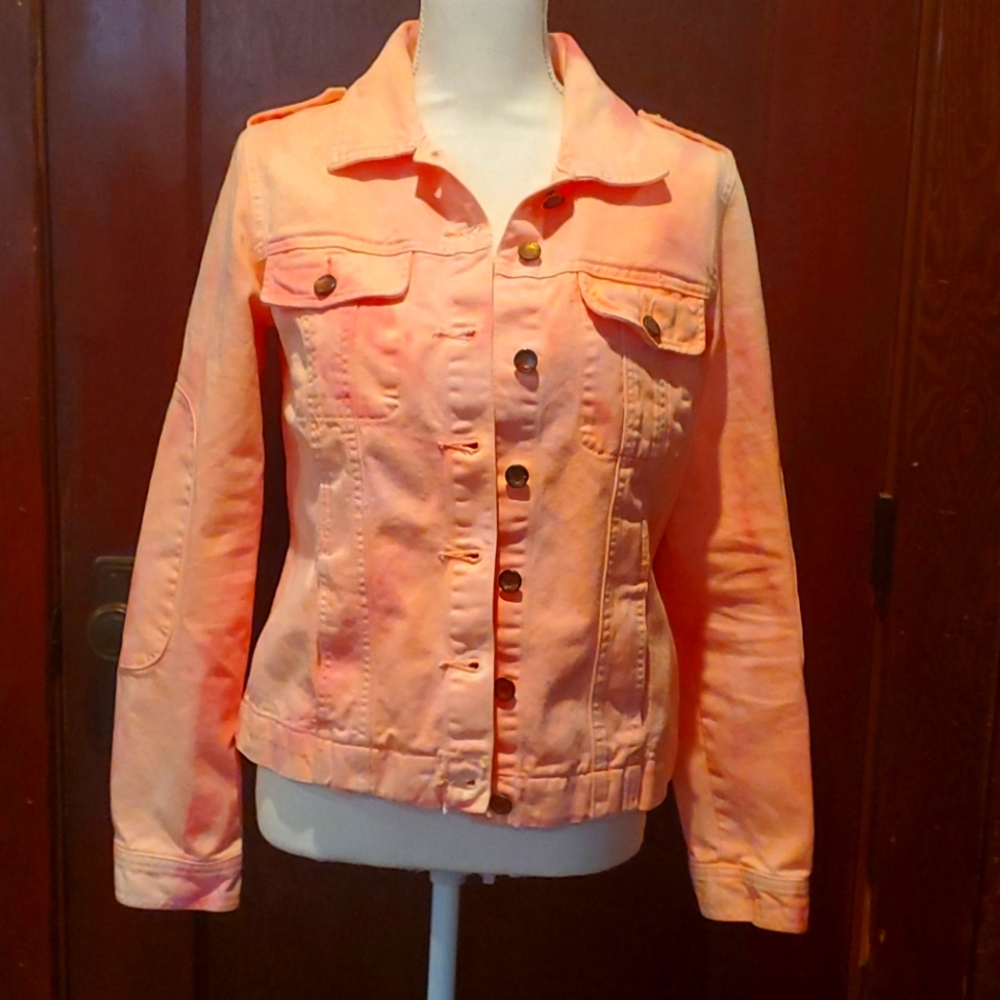 Route 66 Neon Denim Jacket